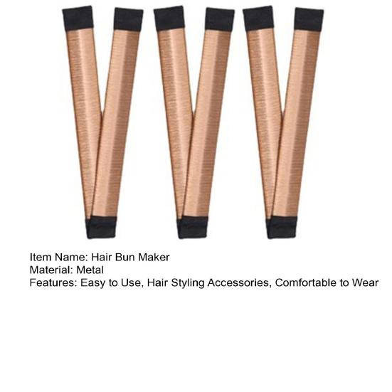 3Pcs Hair Bun Maker Hair Curler Deft Bun Twister Shaper Long Hair Easy Fast Snap Roll Tool Lazy Women Girl Hair Styling Accessories