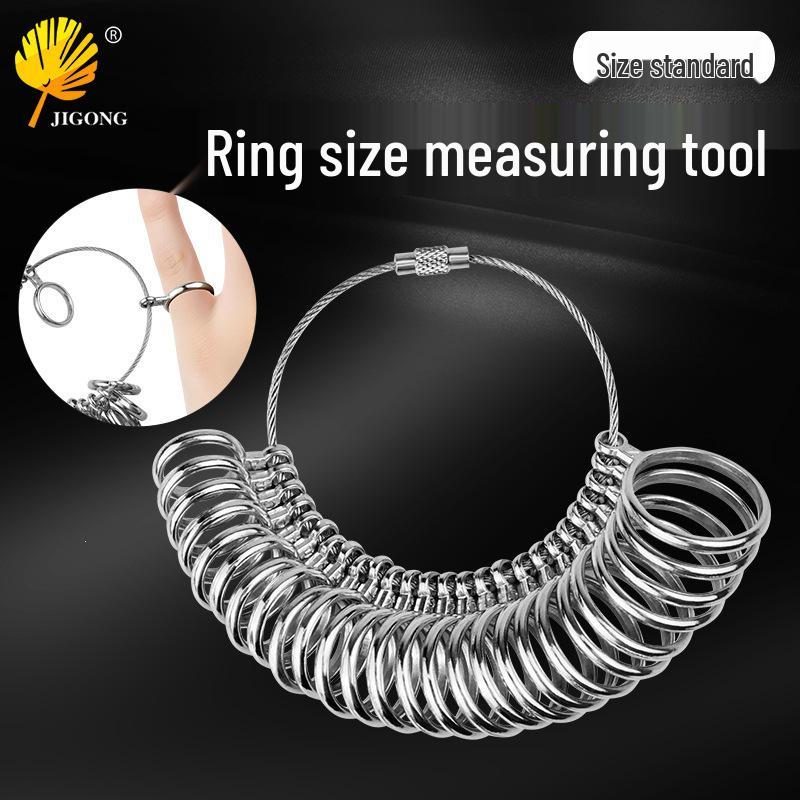 Adjustable Metal Finger Ring Sizer for Accurate Measurement