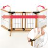 Wooden swing pet gate wide
