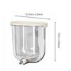 Automatic Parrot Water Feeder AntiSpill Cage Mounted Waterer SpillResistant Hanging Bird