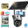 LS VISION 4G/WiFi Solar Camera 4K 8MP Dual Screen Outdoor Wireless PTZ Dual Lens Security Protection Auto Tracking CCTV Surveillance Cameras