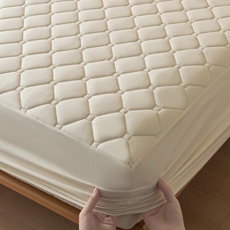 100% водонепроницаемый чехол на кровать, эластичный дышащий наматрасник для дома, спальни, отеля, водонепроницаемый наматрасник 140/160/200x200