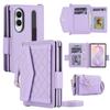 Crossbody Multi Cards Solt Wallet Flip Leather Case for Samsung Galaxy Z Fold8 Fold 8 Wide Pen Slots Shockproof Stand RFID Cover