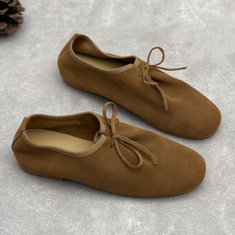 GKTINOO Handmade Genuine Leather Flats Spring 2025 New Retro Soft Cowhide Loafers Versatile Soft Soled Women's Shoes