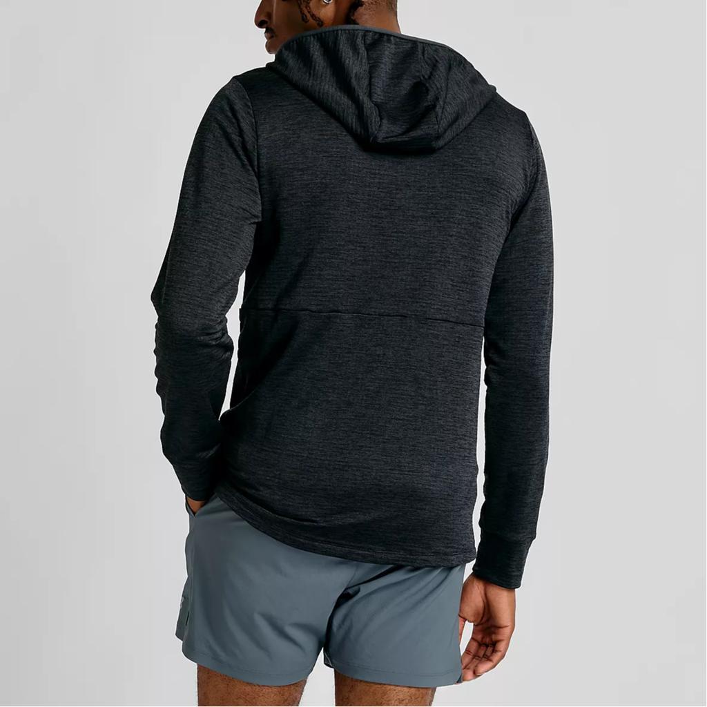 New Balance Толстовка с капюшоном и теплой сеткой Мужская Черная MJ43206-BK