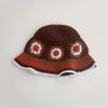 Японская ретро-подсолнуховая милая вязаная шапка-тазик для женщин, дышащая и универсальная солнцезащитная шапка для весны и лета