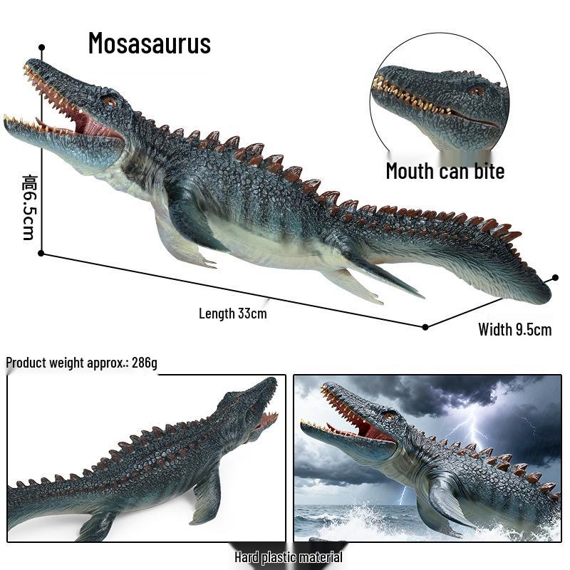 Dinosaur Model Set: T. Rex, Spinosaurus, Mosasaurus, Stegosaurus, Triceratops Cognitive Toys