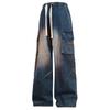 Plus Size Jeans for Men, Spring and Summer Wide Leg Pants, Loose Straight Leg Work Pants, Men's Casual Pants