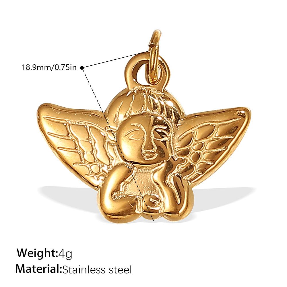 2026 DIY Кулон Ожерелье Амулеты Удачи Позолоченная Нержавеющая Сталь 18K Шармы Защита Удача Кулоны для Изготовления Украшений своими руками