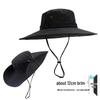 Уличная водонепроницаемая быстросохнущая шляпа от солнца с широкими полями для рыбалки