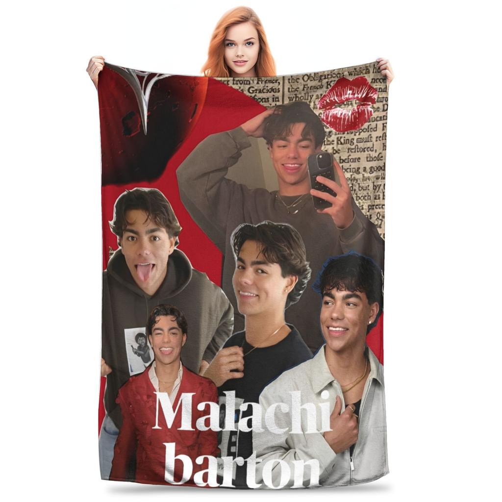 Malachi Barton Merch Blanket Lightweight Warm  Throw Blankets for Living Room 50x60 Inches Multiple Sizes Bedspread