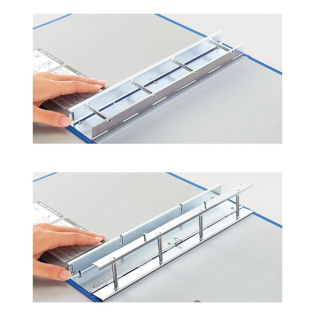 KOKUYO Файл-туба с длинным корпусом формата A4 на 4 отверстия, вместимость 800 листов, синий F-L684NB