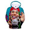 Хип-хоп Популярные Удобные 6IX9INE GOOBA Худи Свитшоты Мужские/Женские Свитшот Взрослый/Детский Повседневные Пуловеры