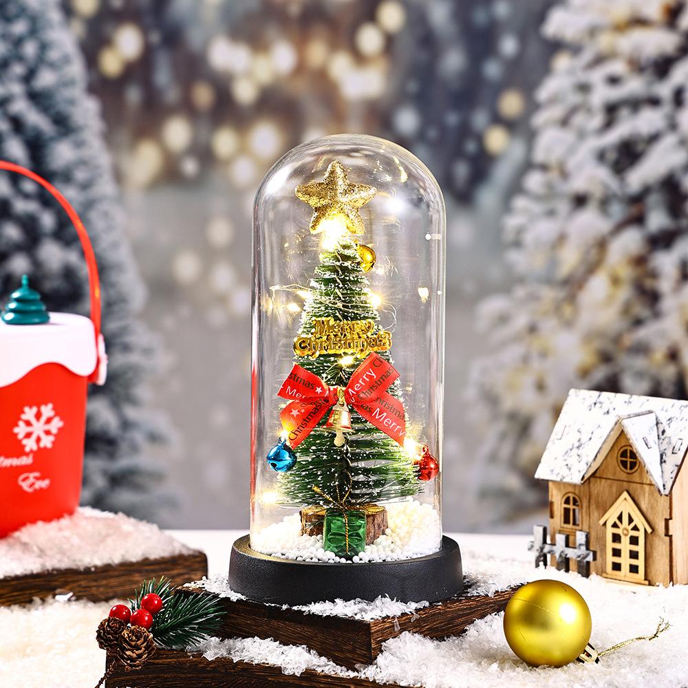 Стеклянный чехол для елки подарочная коробка Рождественский подарок для девочки подруги креативная кукла-снеговик украшение