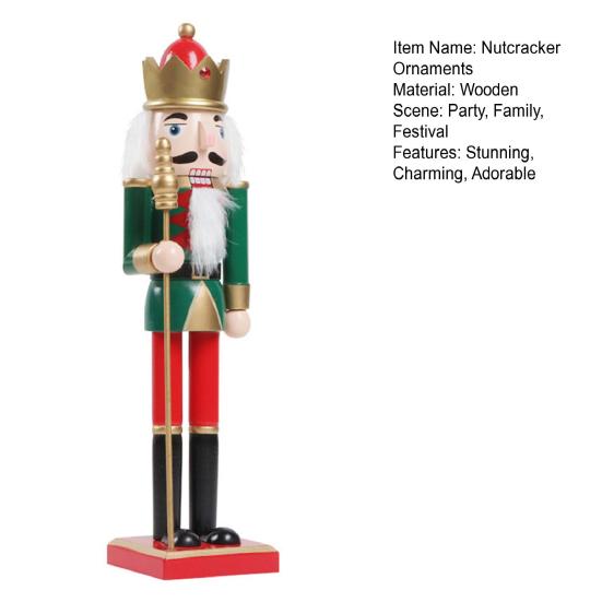 Рождественское украшение Щелкунчик Большой деревянный солдат Щелкунчик Фигурка для рождественской елки Входная дверь Украшение для отеля