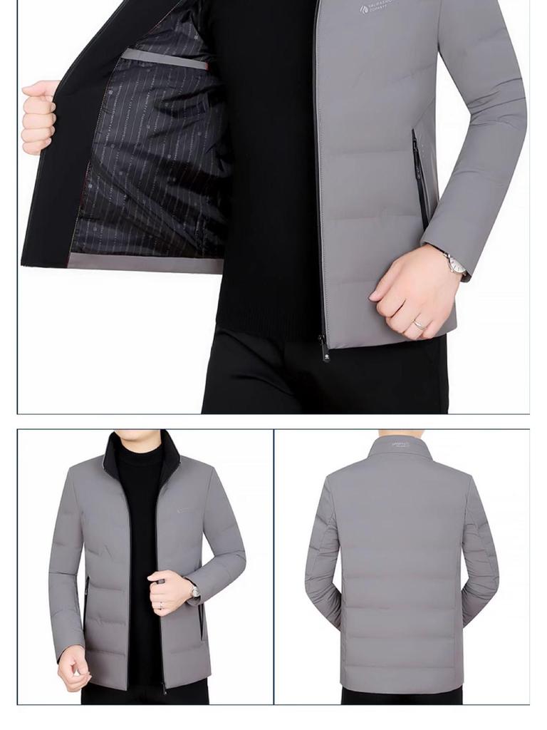 Мужская легкая пуховая куртка Pierre Cardin приталенного кроя - Повседневное пальто Осень/Зима для среднего и пожилого возраста