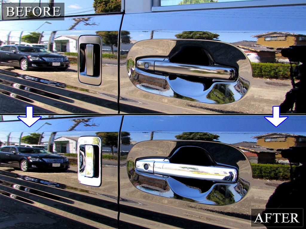 BRIGHTZ JJ1 JJ2 Plated Door Handle Cover Knob Plate Set Smart Key Compatible JJ J1 J2 1 2 N VAN N Van Van N Van N COOL FUN Plus STYLE Style Plus Style