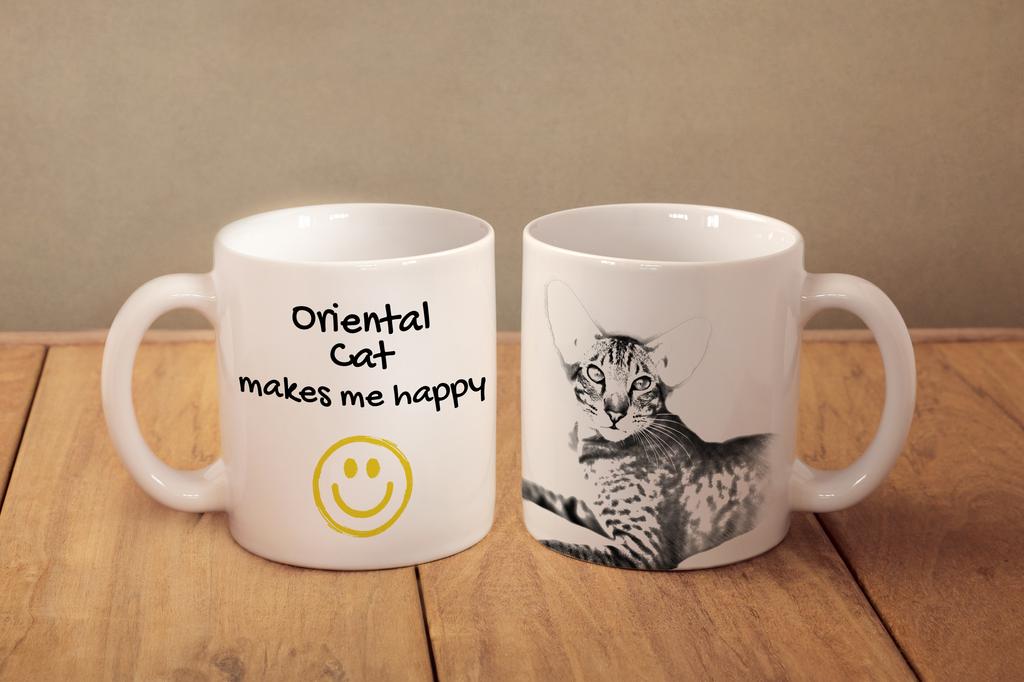 Oriental - cat mug, cheerful mug for a dog lover, personalized gift from the Art-Dog brand