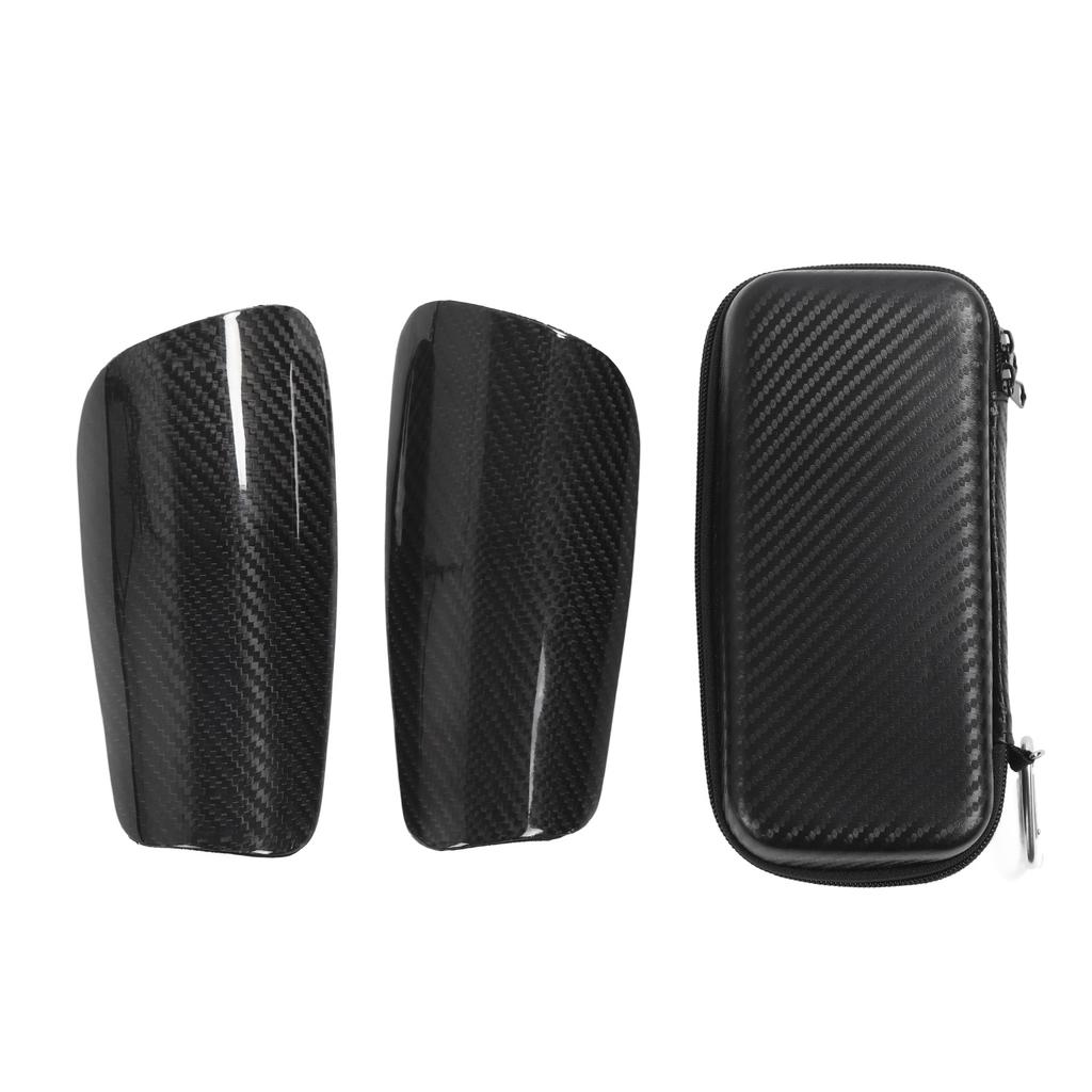 1 пара футбольных щитков из углеродного волокна, щитки для голени с сумкой для хранения, легкое защитное футбольное снаряжение для детей