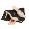 High Heel Thin Heels Modern Slippers Pointed Toe Solid Women's Shoes On Sale 2025 Brand Dress Summer Sexy Women's Slippers