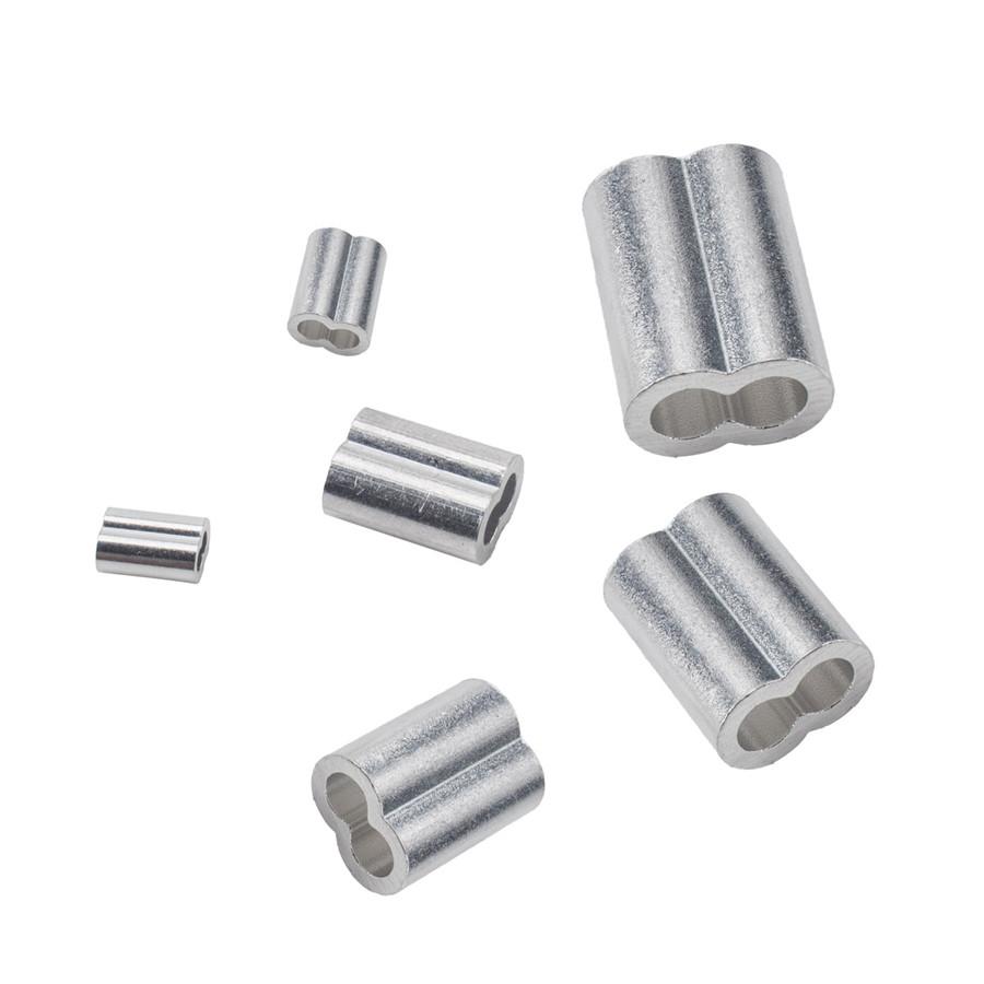 245 × M1.2 / 3/4 / 5 7-размерный алюминиевый обжимной наконечник-петля, набор для обжима тросов и кабелей, такелаж