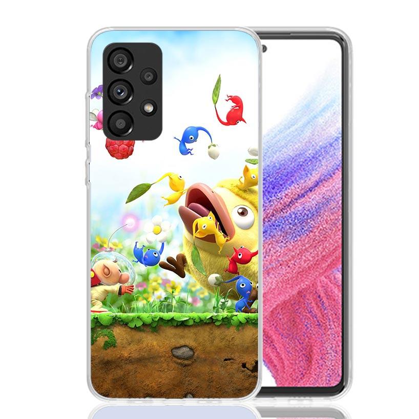 Game P-PikminS 4 Phone Case For Samsung Galaxy A52 A32 A22 A12 A02S A50S A30S A51 A31 AA71 Note 20 Ultra 10 S10 Plus Galaxy A52