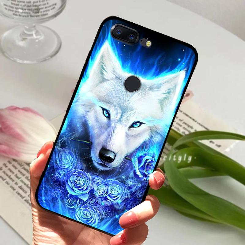 For OnePlus 5T Case 5 T Soft Silicone Cool Animal TPU Black Covers For One Plus 5T A5010 Bumper Color Printing Protective Shell