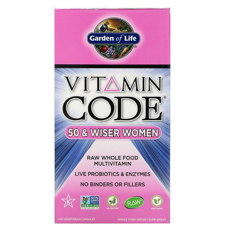 Garden of Life Vitamin Code 50 & Weiser Women Vegetarian Capsules, 240 Tablets, 1 Count