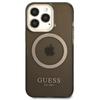 Guess Guhmp13Lhtcmk Iphone 13 Pro / 13 6,1 Czarny/Black Hard Case Gold Outline Translucent Magsafe