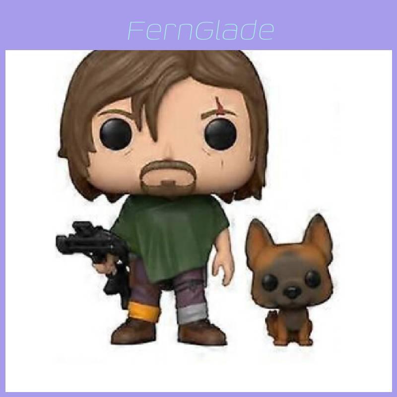 Walking Dead Daryl Dixon Collectible Figure With Dog For Kids And Fans