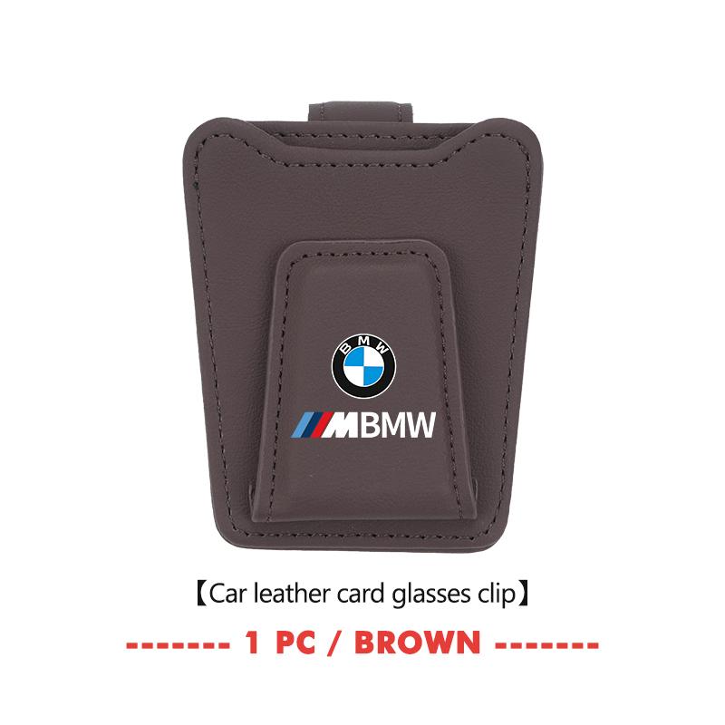 Leather Car Sun Visor Glasses Clip Hanging Sunglasses Organizer Holder Accessories For BMW E87 E70 E91 E30 G20 E92 E93 E60 E46