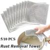 5/10 шт кухонная волшебная салфетка для мытья посуды из металлической стальной проволоки тряпка для мытья посуды с антипригарным покрытием масло железная тряпка для мытья посуды салфетки тряпки для мытья посуды
