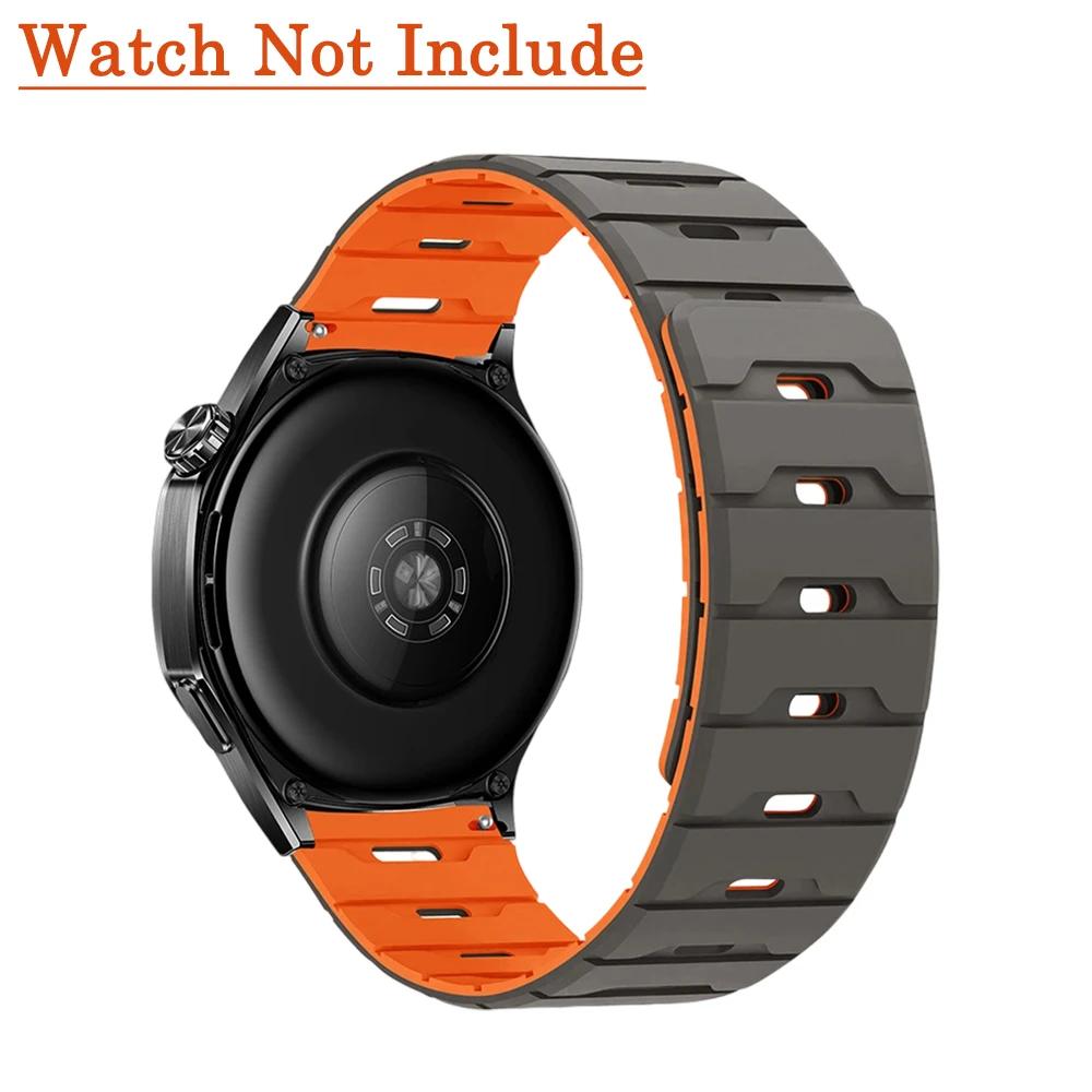 18мм 20мм 22мм Силиконовый ремешок для Huawei Watch GT6 GT5 6Pro GT4 46мм Магнитный ремешок для Samsung Galaxy Watch 7 6 5 4 Classic 5Pro