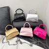 Simple Temperament Women's Small Square Bag Chain Handbag New Summer High-value Solid Color Casual Shoulder Bag