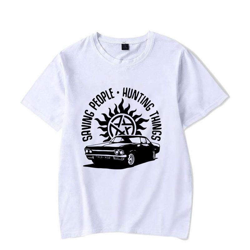 Забавная футболка с принтом «Сверхъестественное» женская мужская повседневная футболка с личностью унисекс летняя футболка с надписью топы