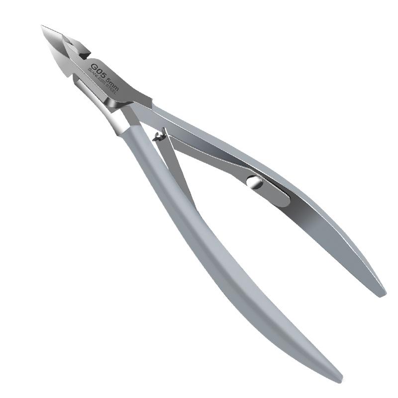 Украинско-российские матовые щипцы для кутикул из нержавеющей стали и профессиональные ножницы с зазубринами