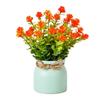 Mini Simulated Potted Plant, Maintenance-Free Desktop Decor, Rustic Style Mini Flower Pots, for Office Bathroom Bookshelf Spaces
