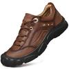 Men's Genuine Leather Hiking Boots Outdoor Casual Shoes
