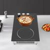Электрическая варочная панель с микрокристаллической поверхностью, 2 конфорки, 110 В, черная электрическая плита для столешницы, 51*30*10.3 см для кухни