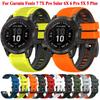 26 мм 22 мм Быстросъемный ремешок для часов Garmin Fenix 7X 7 Pro Solar Fenix 6 6X Pro Sapphire 5X 5 Plus Силиконовый браслет на запястье