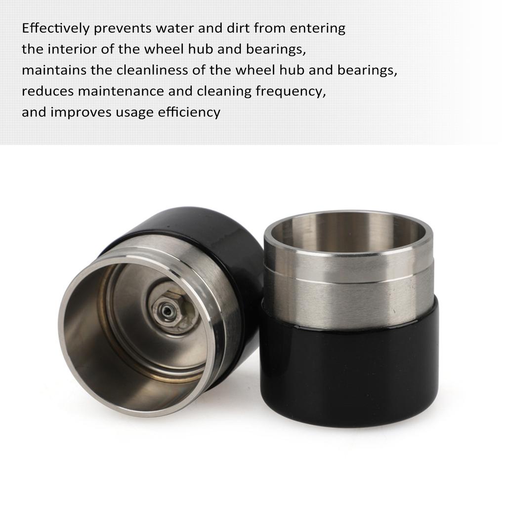 Trailer Bearing Buddies 4PCS Stainless Steel Wheel Hub Bearing Buddies Center Caps Protector with 1.98in Diameter for