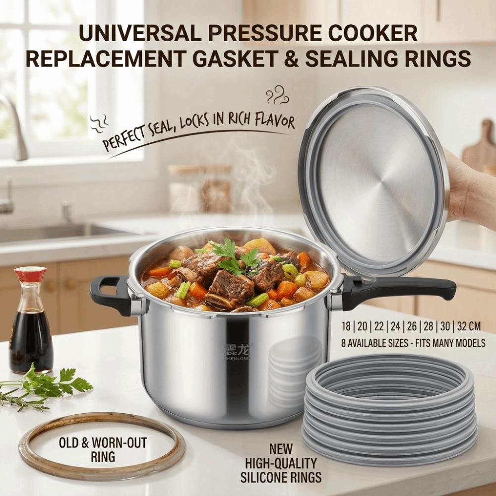 2-8L Pressure Cooker Sealing Ring 18-32cm Replacement Part Silicone Rubber Gasket  Cooker Parts