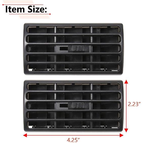 Dashboard Air Conditioner Vent Outlet Panel AC Grille 23135645 For Chevrolet For Express for GMC For Savana 1996-2020(2 Pcs)