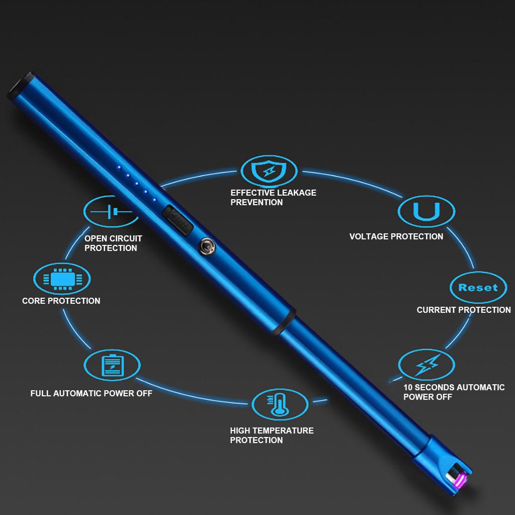 (Projector)USB Charging Igniter Kitchen Igniter Outdoor Barbecue Camping Lighter