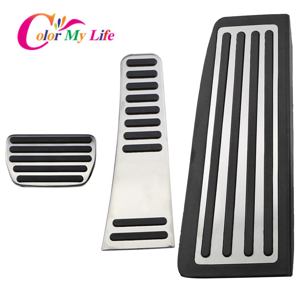 Автомобильные педали из нержавеющей стали Color My Life для Volvo XC60 2017-педаль акселератора, подставка для ног, защита педалей