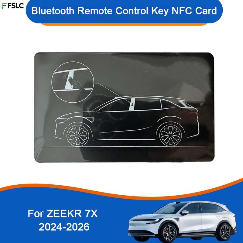 Декор для автомобиля Для ZEEKR 7X 2024-2026 Bluetooth Пульт дистанционного управления Ключ NFC Интеллектуальные автомобильные аксессуары Обновление автомобиля