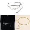 Gold And Silver Metal Waist Chain For Women With Lobster Clasp For Summer Fashion Accessory