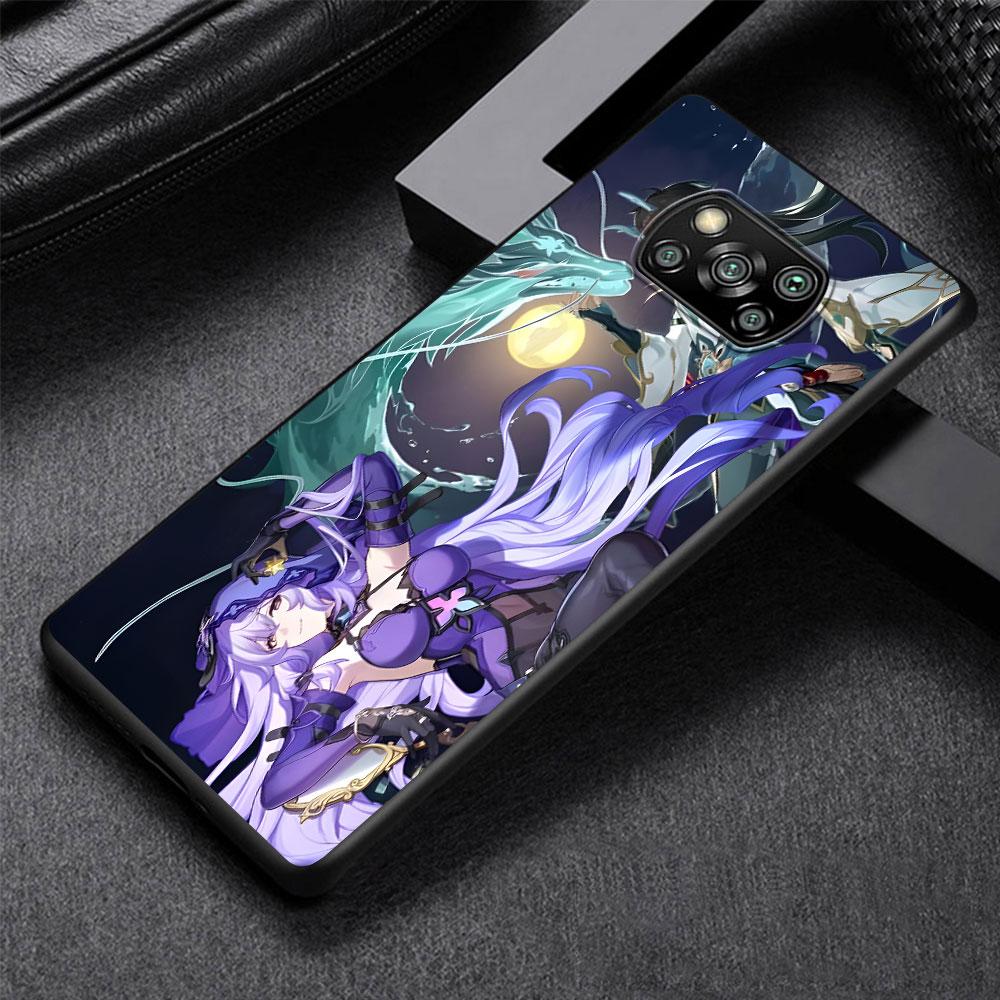 Чехол Black Swan Honkai Star Rail Dan Heng для Xiaomi Poco M5s X3 NFC X5 F3 M4 M3 Pro, черный, силиконовый, мягкий чехол для телефона