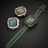 Водонепроницаемый металлический бампер для Apple Watch Ultra 49 мм 46 мм 45 мм 44 мм Защитная крышка с пленкой для iWatch Series 10 9 8 7 6 SE