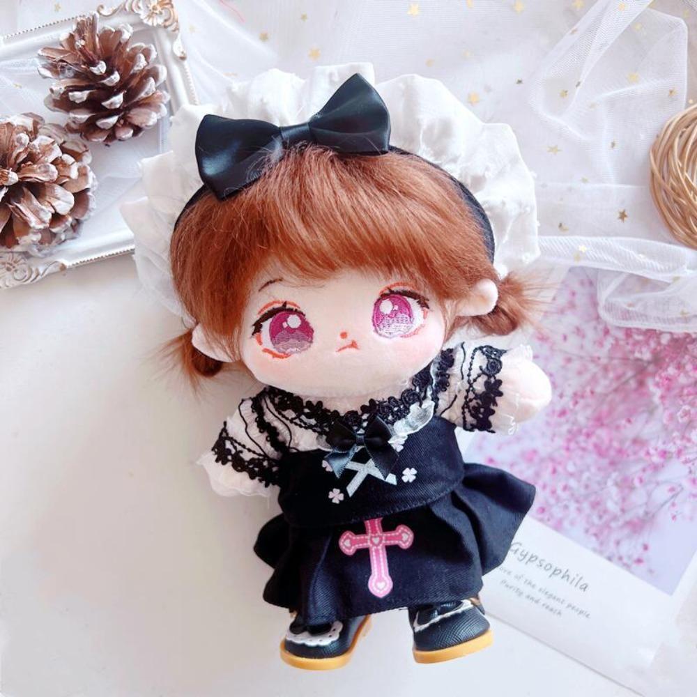 Lolita 20cm Cotton Doll Clothes Maid Dress Plush Doll Clothes Children's Gift